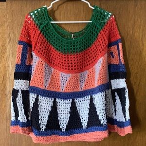 Free People multi color sweater